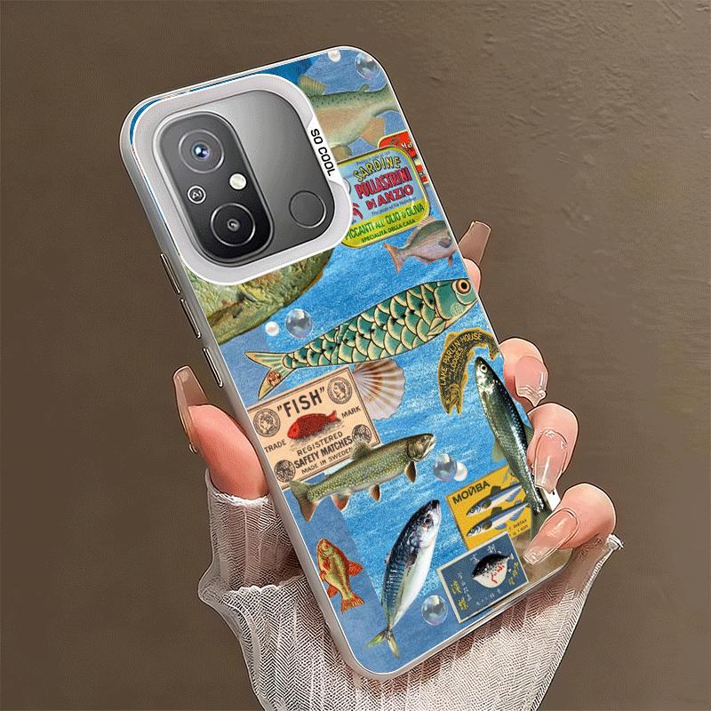 Discounted Salted Fish Soft Phone Case for Xiaomi Redmi 15C 15 14C 13C 12C Poco X5 X6 X7 Pro X3 F8 F7 Ultra M8 13 12 Cover Back