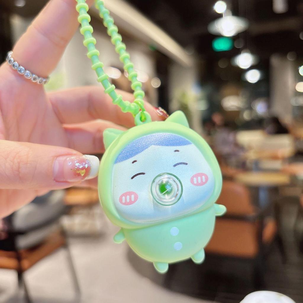 Chiikawa Bubble Blowing Keychain - Funny Cartoon Doll Charm for Bags & Phones