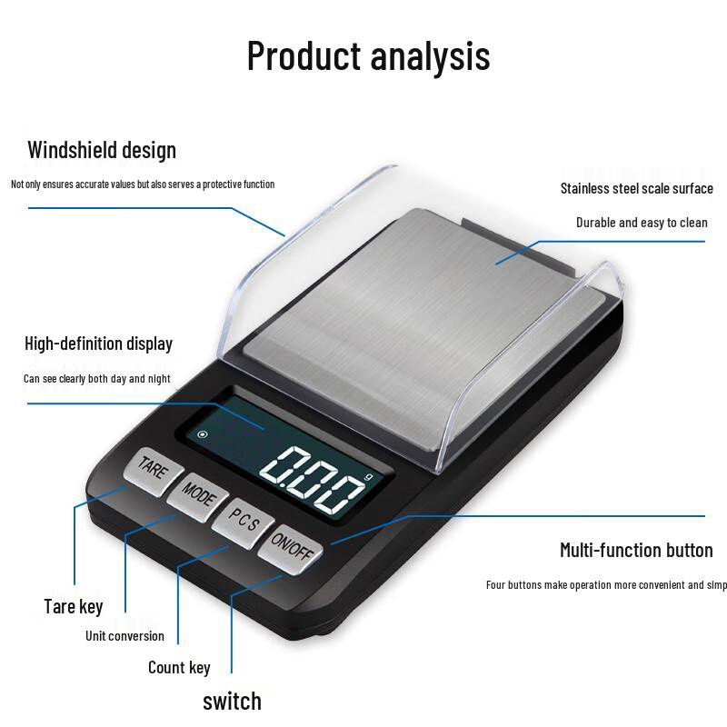 Diqingman Mini Digital Gram Scale