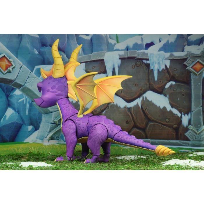 Figurine Spyro 20 Cm - NECA - Modèle Spyro - Violet - Intérieur - Adulte