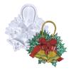 Silicone Santa Claus Bell Mold Wall-mounted Christmas Stereo Mold DIY Ornaments Pendant Epoxy Resin Crafting Molds