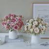 1/2PCS Artificial Roses Flowers Wedding Home Bedroom Decor Bridal Bouquets Garden Fake Silk Peony Hydrangeas Vase Board Outdoors