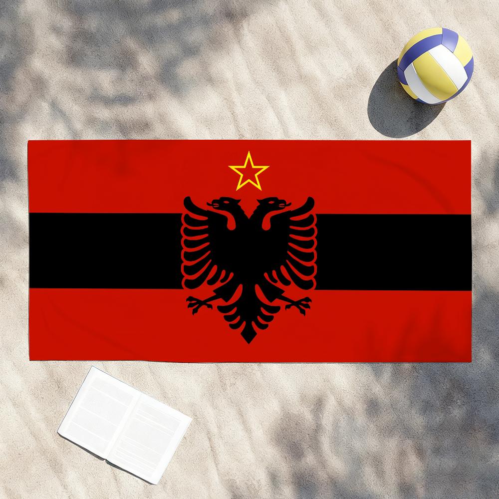Albania Nation Towel Shower Sauna Travel Spa Quick Dry Gym Accessories Soft Large Beach Towels