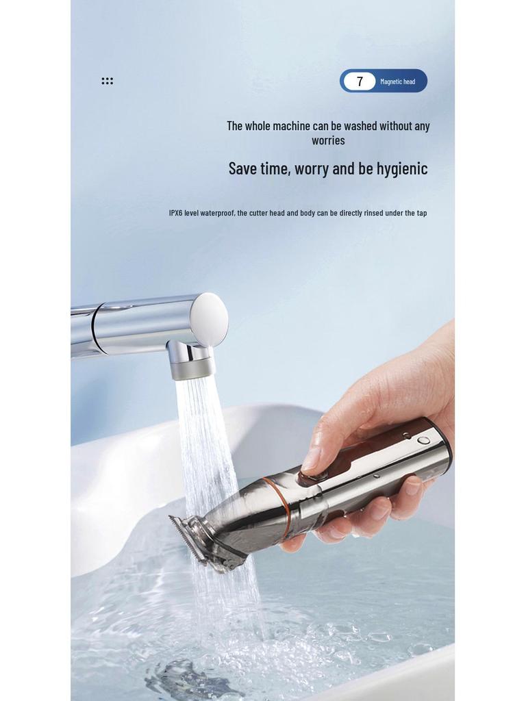 Multi-functional Men’s Electric Hair Clipper & Trimmer Set for Home & Salon Use