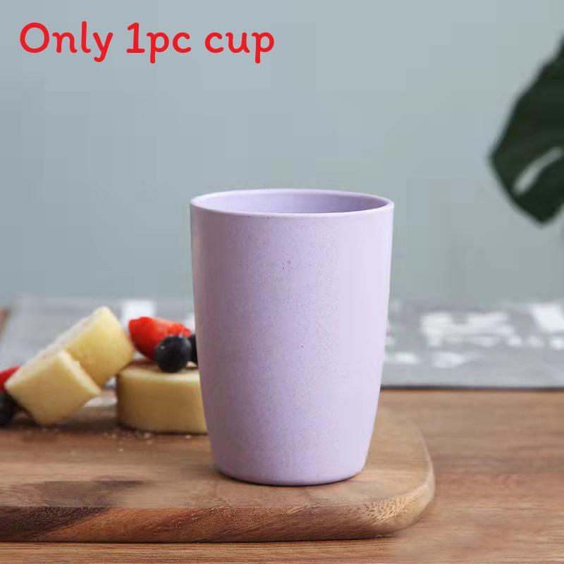 Wheat Straw Circular Mouthwash Cup With Modern Design Suitable For Gifts