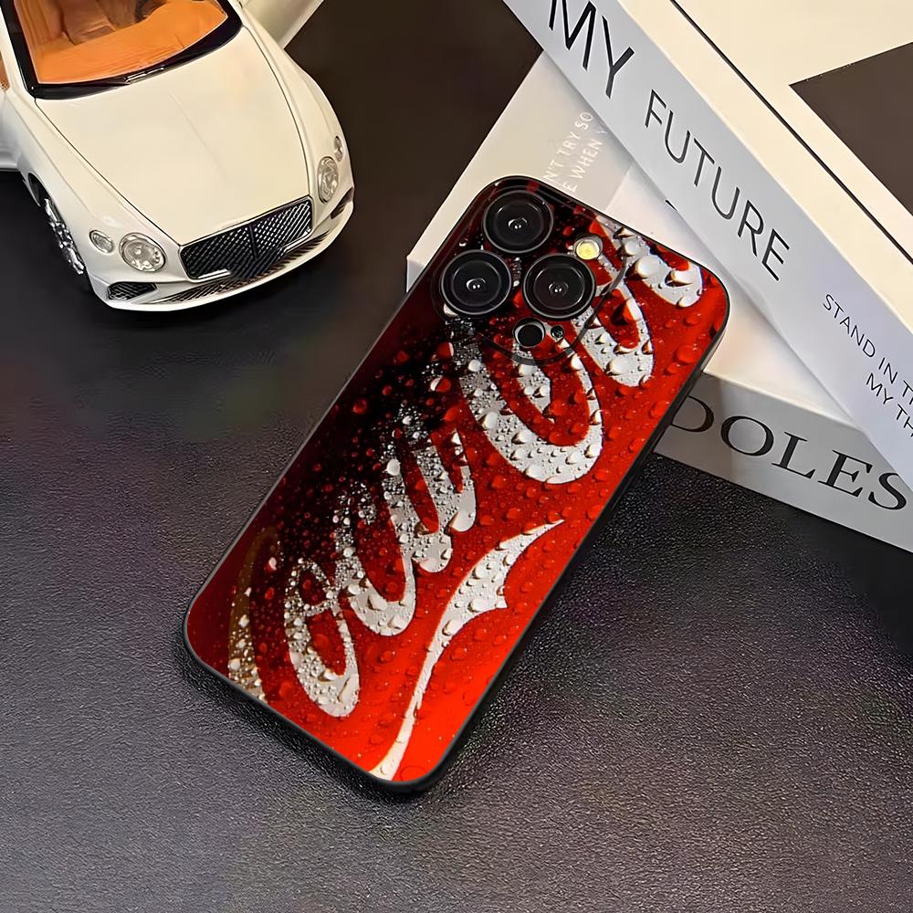 Hot C-Coca Drinks C-Cola Phone Case For 16 Pro Max Iphone 17 Pro Max 14 15 Plus 12 13 11 Pro Xr X Xs SE Back Cover