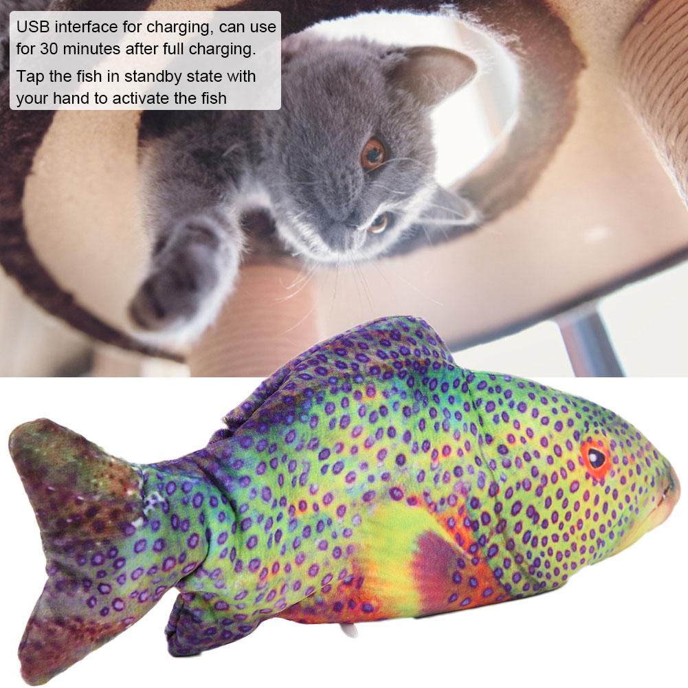 Jucărie Pește Simulat Electric Reîncărcabilă USB Bebeluș Copii Copil Jucărie Pește Cadou Grouper