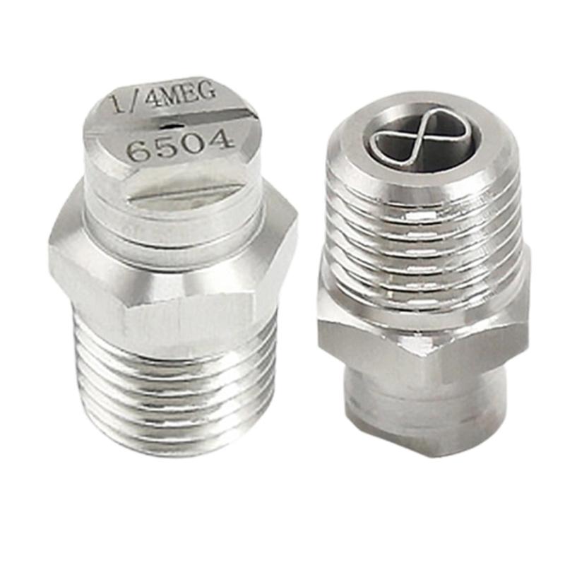Steel Fan Shaped High Pressure Nozzle with Stabilizer High Performances Jet for Efficient Cleaning & Washing