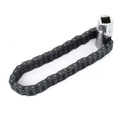 44/52 Sekcje Podwójny Łańcuch Narzędzia Samochodowe Uniwersalny Klucz Łańcuchowy do Filtra Oleju Podwójny Łańcuch,Wykonany z wysokiej jakości materiałów,czarny