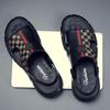 Mens Sandals Casual Soft Sole Beach Shoes Genuine Leather Breathable Slip Resistant Outdoor Shoes