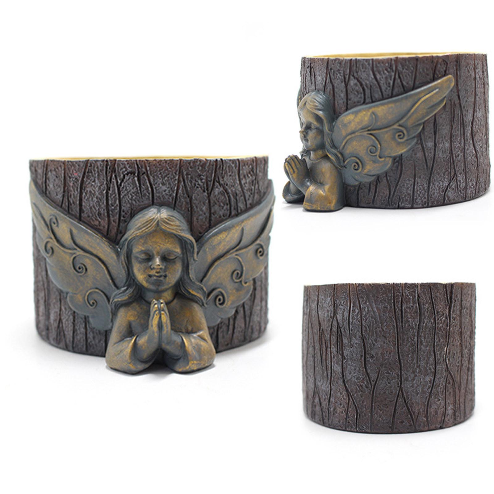 

Садовые горшки из коры ангела, горшки для дома, балкона, садовые украшения, украшения