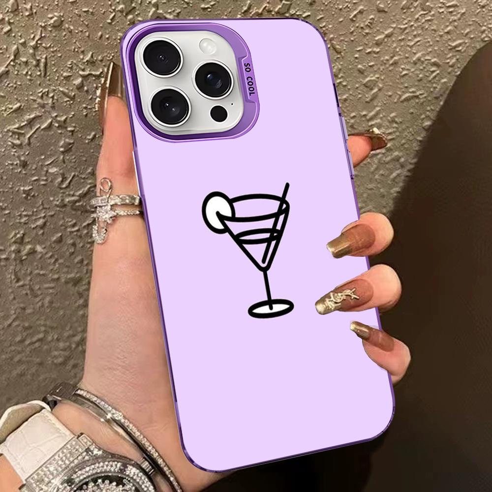 Lila Muster Hintergrund Handyhülle Für IPhone 16 15 14 13 12 11 Pro Max X XR XSMAX 8 7 Plus Matt Stoßfest Rückseite
