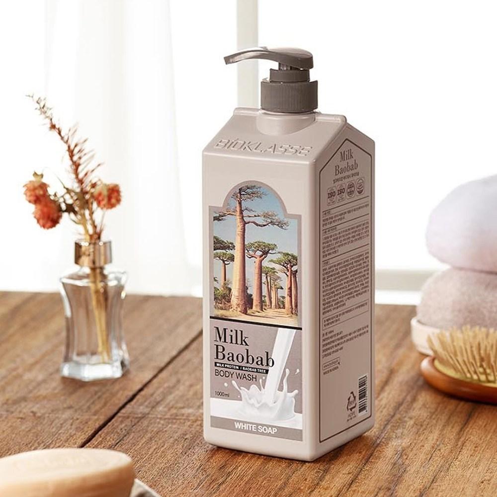 Milk Baobab Body Wash White Soap Fragrance, 1L, 1 Unit