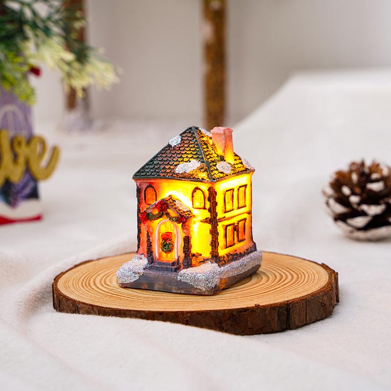 Christmas Eve Luminous Mini Ornaments for Desktop or Window Decorations