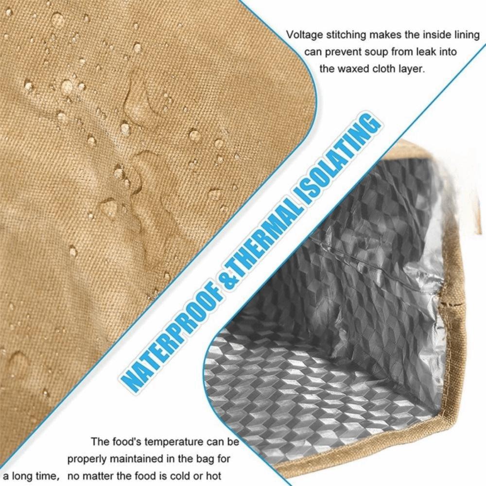 Waterproof Aluminum Foil Ice Bag Large Capacity Lunch Insulated Bag Cooler Bag Camping