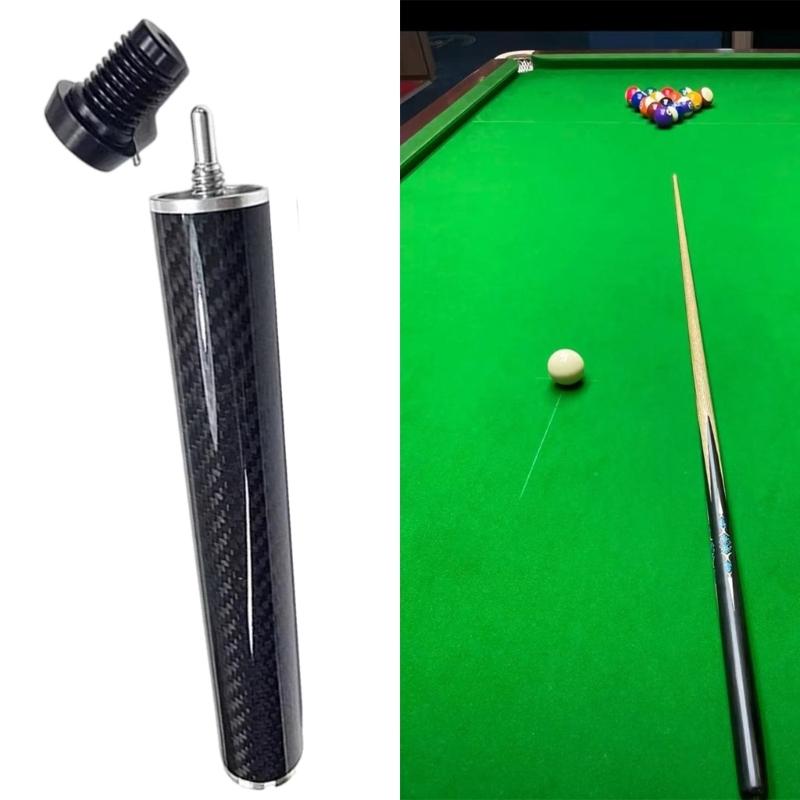 Waterproofs Billiard Stick Lengthener Carbon Fiber Texture Beginner Friendly Training Equipment Practical Cue Lengthener