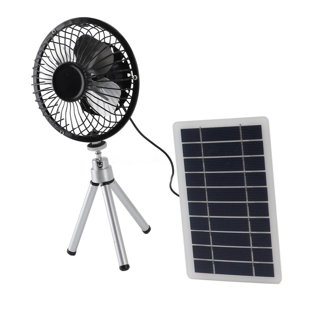 10W Solarpanel Abluftventilator Monokristallines Silizium Solarbetriebener Ventilator-Kit mit Ständer für Haustierhaus Hühnerstall Wohnmobil Gewächshaus