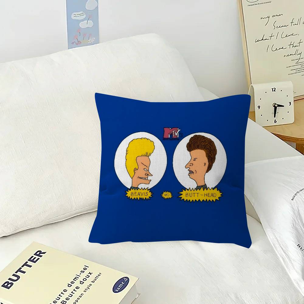 Anime Beavis and Butt-Head  Pillow Cushion Cover Pillowcase Living Room Sofa Home Decor Customized