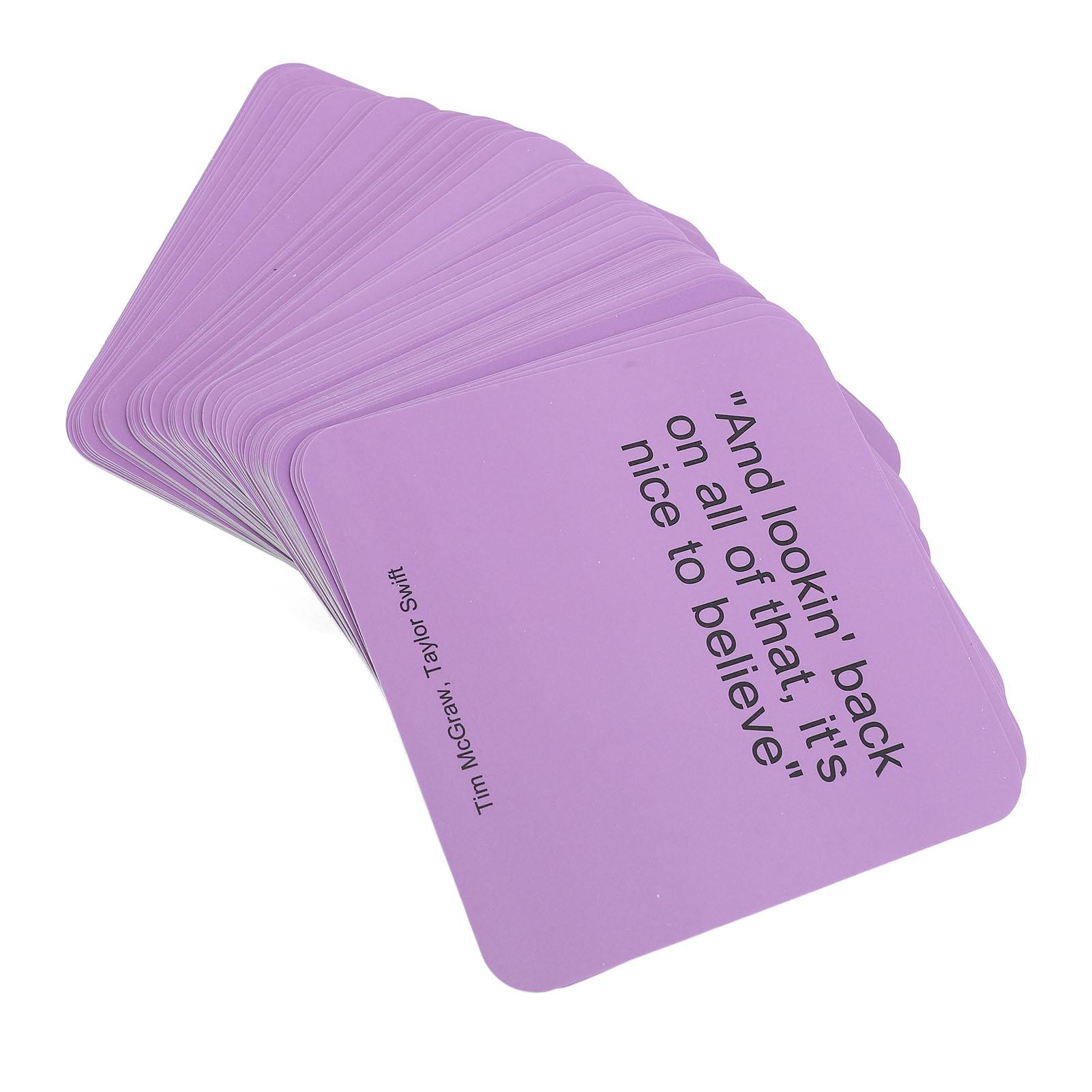 

1 Коробка Музыкальные Игры для Вечеринок Тексты песен Карточная Игра-Вызов Музыкальная Викторина Карточная Игра для Семейных Вечеринок и