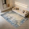 Ink Wash Abstract Style Carpet Light Luxury Living Room Decoration Bedroom Rug Washable Office Customizable Mat Easy To Clean