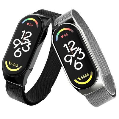 Xiaomi Band 7 Milánský magnetický nerezový řemínek - Nastavitelný náhradní náramek