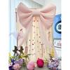 Wedding Day Robe & Room Decor Photo Backdrop with Large Bow