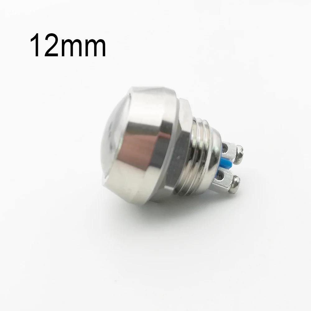 Screw Electronic Button Switch Metal Pressure Switch Waterproof Momentary Push Button 12v 240v Switches 12/16/19/22mm Switches Oil Pressure 6