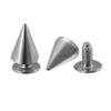 100Pcs Black Gold Silver Cone Studs And Spikes DIY Craft Cool Punk Garment Rivets For Clothes Bag Shoes Leather DIY Handcraft