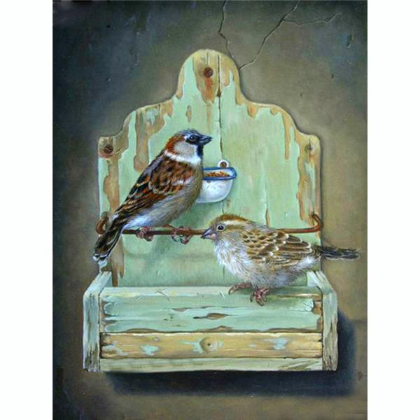 

5D DIY Алмазная картина Набор отдыха Птица Искусство Алмазная вышивка Стразы Украшения для дома Square 40x50cm