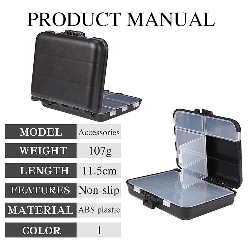 Fishing  Bait Storage Boxes, Portable Double-Sided Hook Organizer Mini