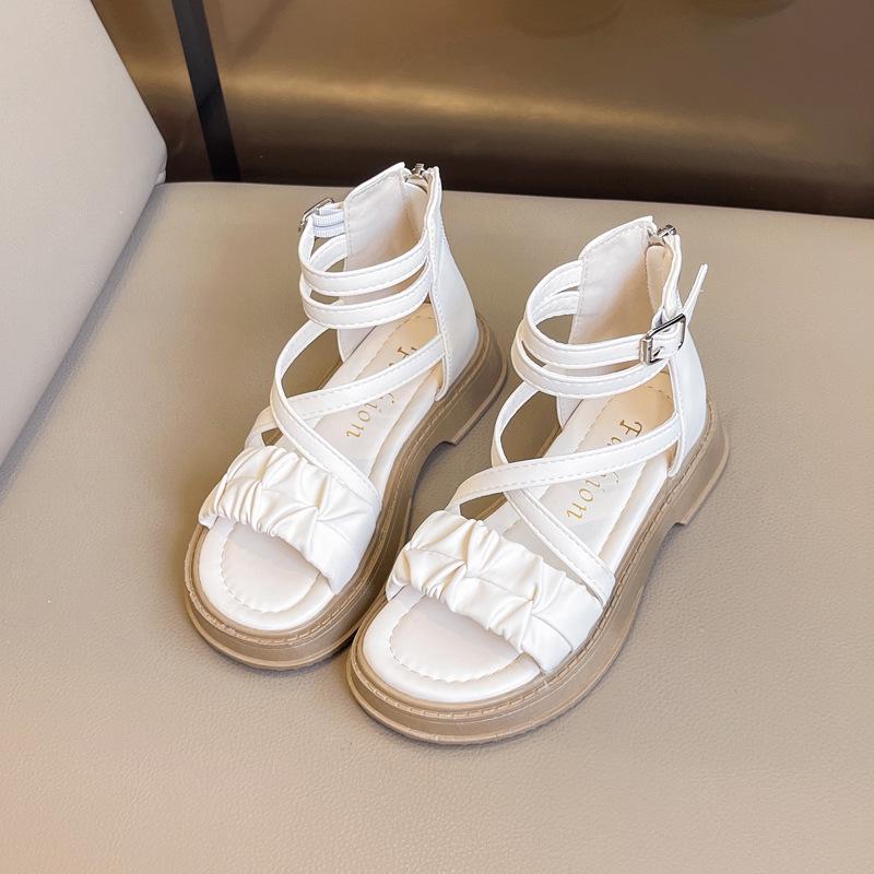 Fairy Style Roman Sandals - Soft Sole, Thick-Soled, Versatile Flat Beach Shoes for Summer 2026.