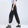 Spring Summer High Waist Casual Trousers Elastic Waist Loose Casual Sweatpants Wide-Leg Pants Basic Soft Cotton Bloomers Female