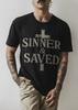 Sinner & Saved Unisex Heavy Cotton Tee, Christian Graphic Tee, Faith-Based Apparel, Religious Shirt, Casual Wear, Gift for Believers