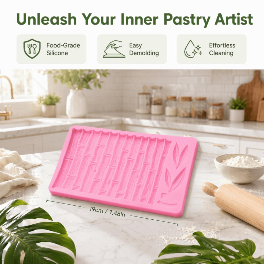 Bamboo Pattern Bamboo Leaf Silicone Mold Chinese Style Fondant Chocolate Mold DIY Sugarcraft