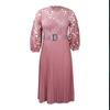 Summer Oversized Lace Hooked Flower Sexy Hollow Out Pleated Dresses for Women Cross Dress