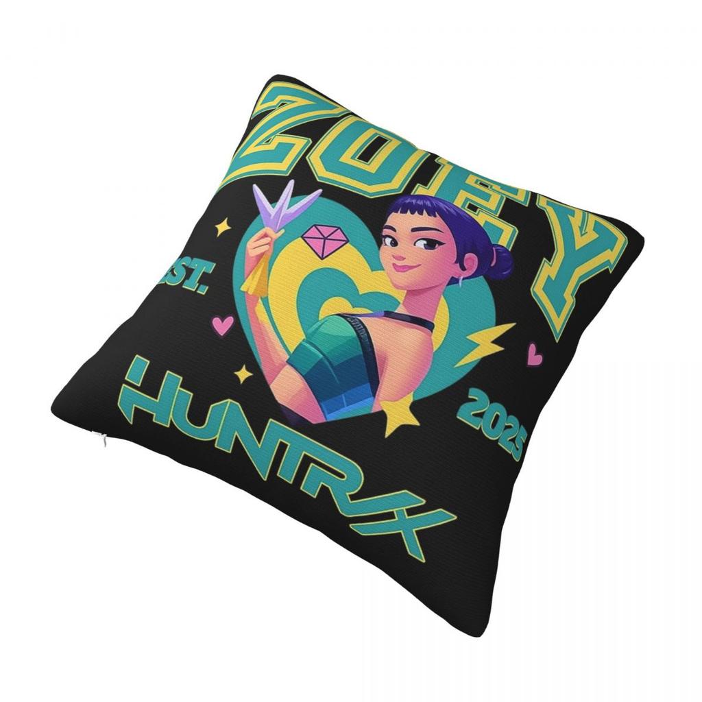 Huntrix Girls Kpop Demon Hunters Pillowcase Printing Cushion Cover Decoration Rumi Zoey Mira Throw Pillow Case Cover Home Square