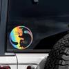 Car Sticker Creative Personalized YIN YANG CATS Pattern Cat Lover Vinyl Decal Auto Waterproof Auto Exterior Decor Accessories