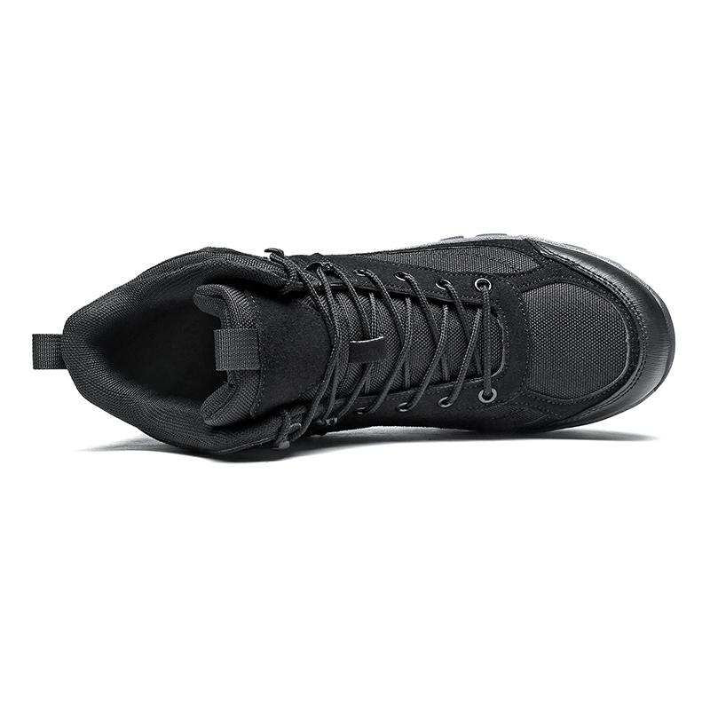 Men's Breathable Mesh Hiking Sneakers Anti-slip Mid-top Outdoor Sneakers Wear-resistant Footwear for Trekking Camping Size 39-48