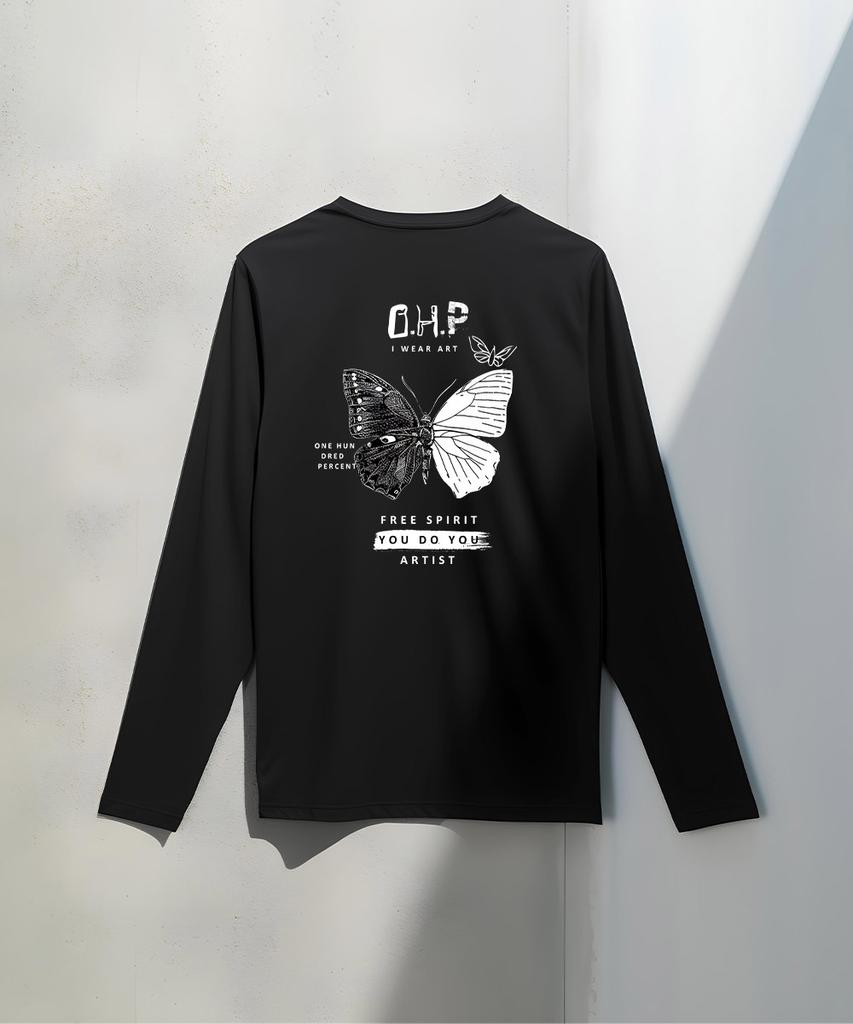 OHP Ohp Butterfly Basic Long Sleeve T-Shirt