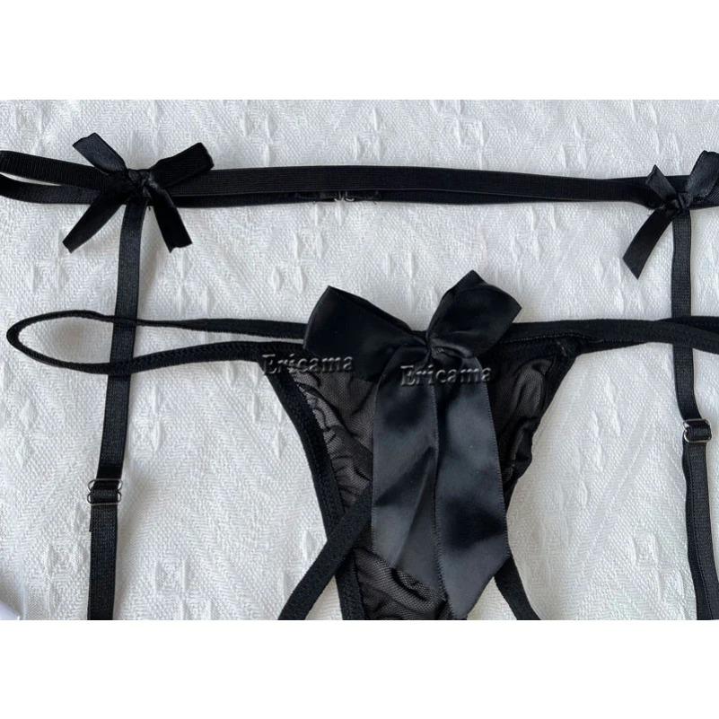 Lace Sexy Lingerie Transparent  Porno Lace Erotic Underwear Sexy Bra Set And Garter Lingerie Sexy  Erotic Sleepwear
