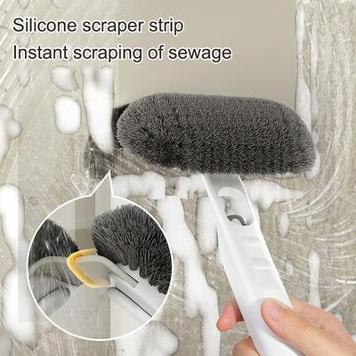Rotating Cleaning Brush Portable Washable Bathroom Cleaner Wet Dry Multi Purpose Corners Deep Cleaning Tool For Window Cleaning