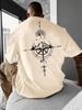 Summer Harajuku Retro Compass 3d Print Breatha Quickdry Unisexs Largesized Tshirt Outdoors Leisure Sports Parentchild Clothing