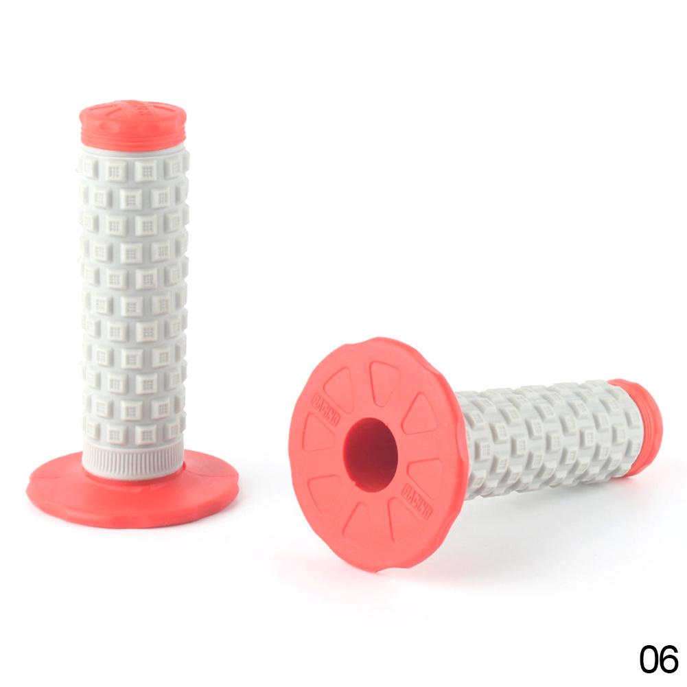 2 szt. Uniwersalne 7/8" 22mm Chwyty Kierownicy Motocyklowej Antypoślizgowe Gumowe Chwyty Manetki Gazu Do Motocykla Motocross Off Road E-Bike Hulajnogi