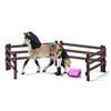Coffret kit de soin pour chevaux andaloux, schleich 42270 Horse Club, coffret figurines pour enfants, dès 5 ans