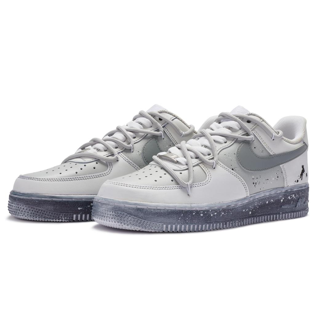 Nike Air Force 1 Low top Skateboard Shoes Men's Gray White CW2288-111(Team80-)