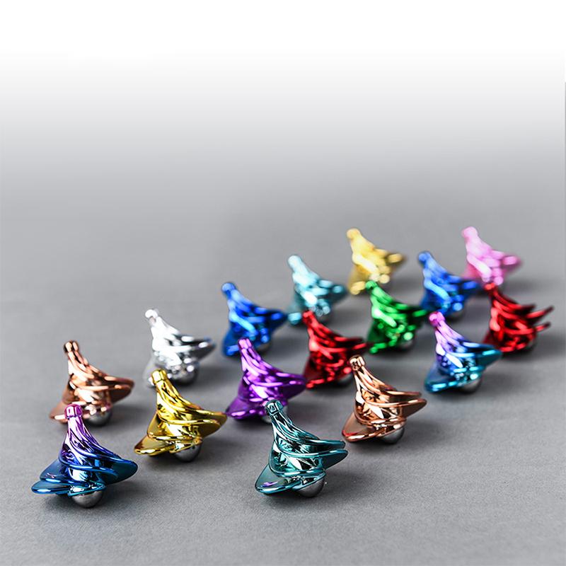 Pneumatic Gyro Decompression Toy Colorful Wind Blowing Rotating Gyro Pneumatic Spinning Top Fidget Toys For Children Gift