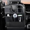 Car Seat Organizer Large Leather With Tablet Cup Holder Behind Seat Car Organizer Kick Mats For SUV RV Truck Sedan Kids Toys