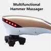 Handheld Electric Vibrating Neck Back Massager Relax Body Warm Moxibustion Nursing Device Multifunctiona Hammer Massager