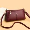 Fashionable Faux Leather Shoulder Bag, Women's Solid Color Handbag, Retro Shoulder Bag, Multi Pocket Crossbody Bag Suitable for Daily Use and Shopping