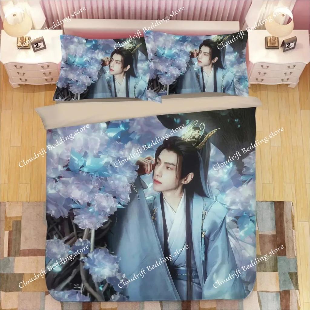 Luo Yunxi Leo HD Poster Doppelbettwäsche-Set TV The Immortality Chu Wanning Drama-Standbilder Einzelzimmer Student Strick026